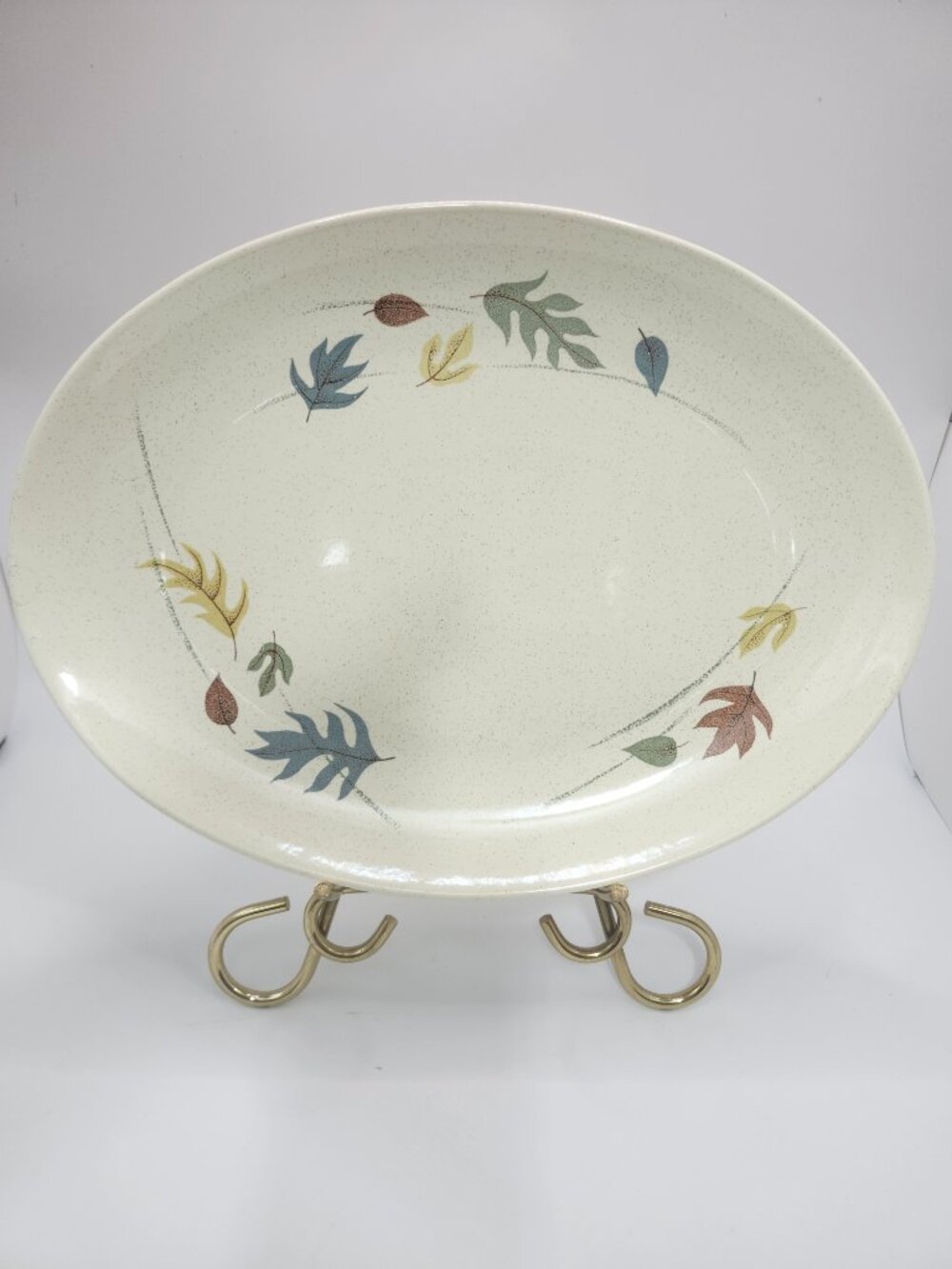 Vintage Franciscan Earthenware Autumn Leaves Serving Platter